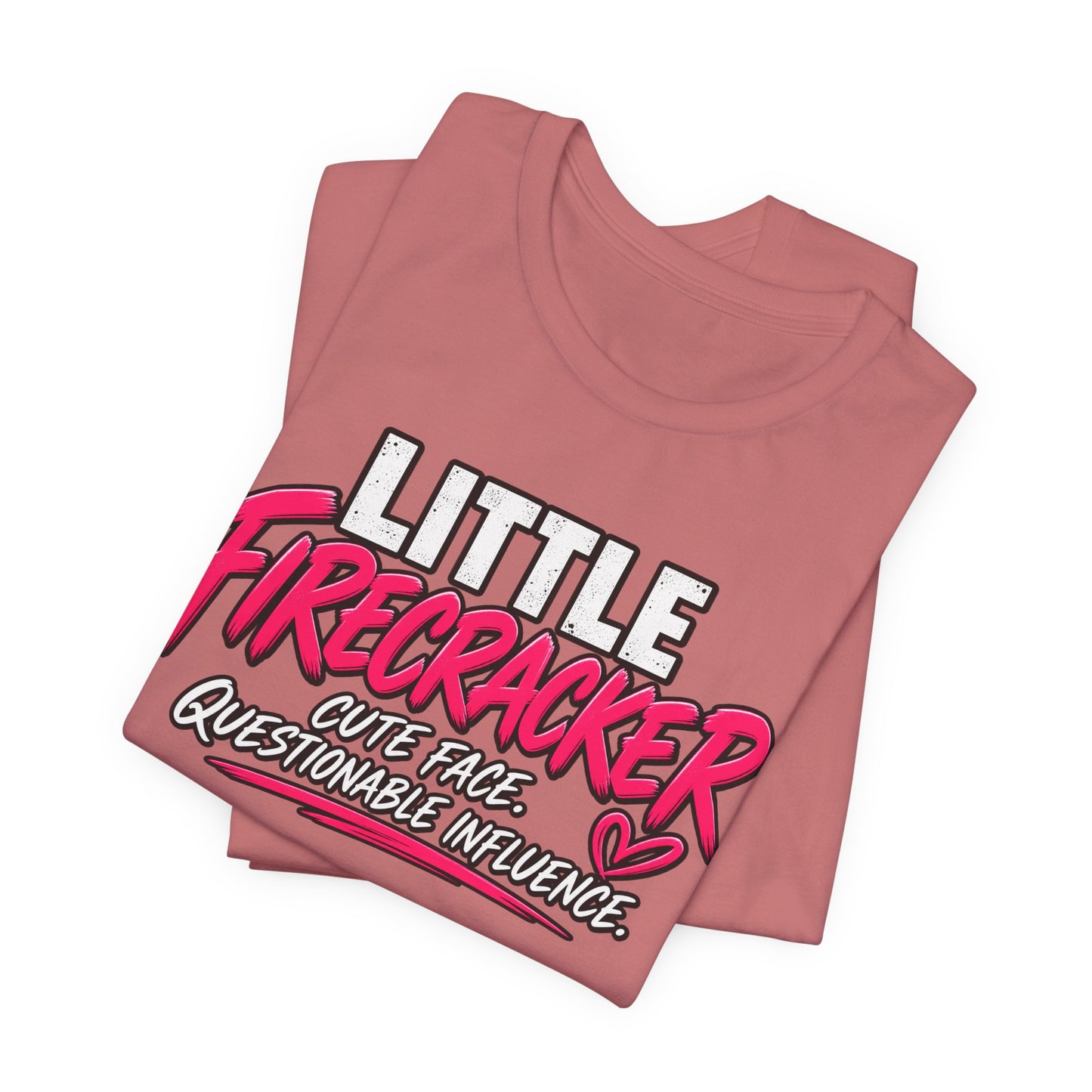 Little Firecracker Tee – Cute Face, Questionable Influence