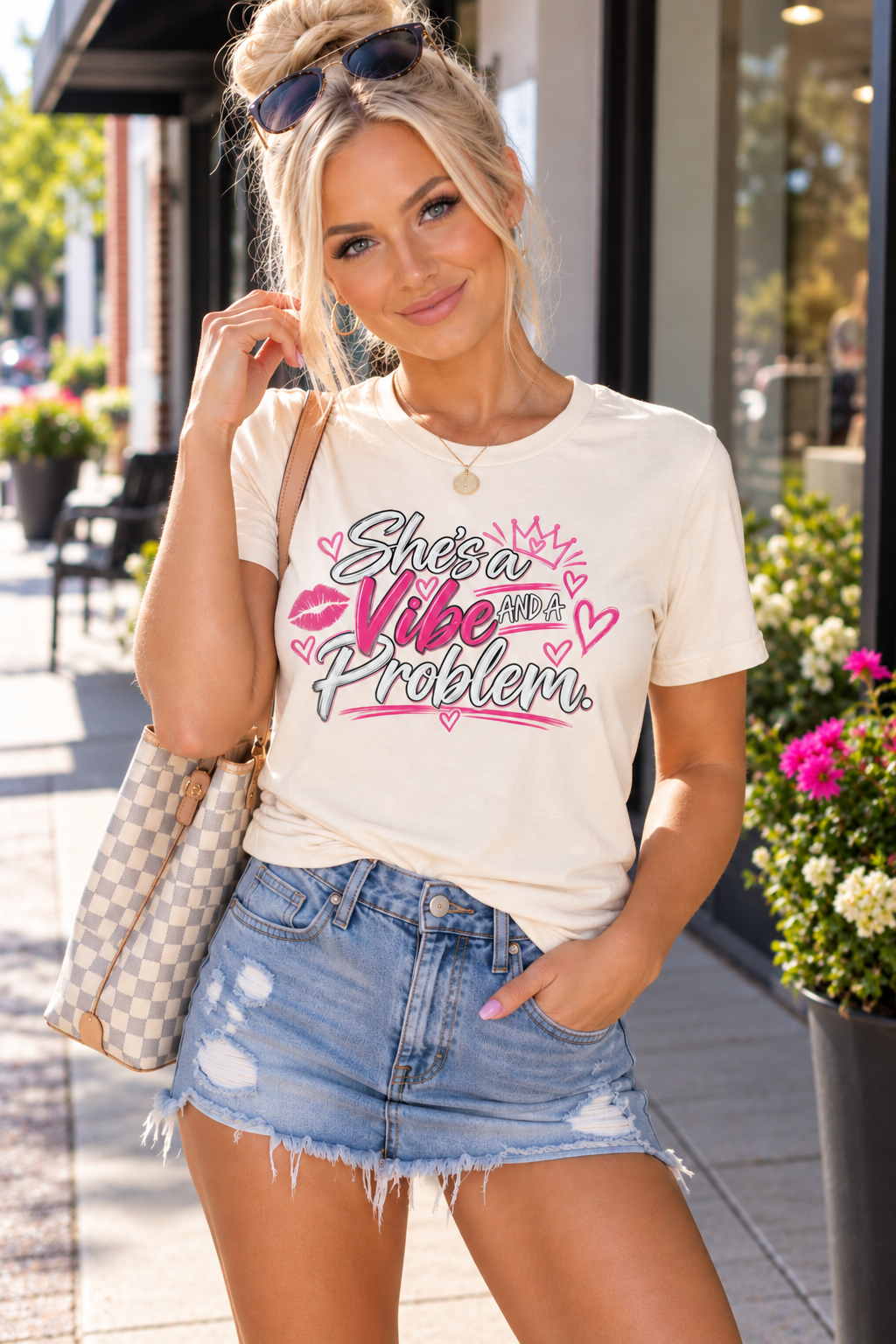 She’s a Vibe and a Problem Graphic Tee