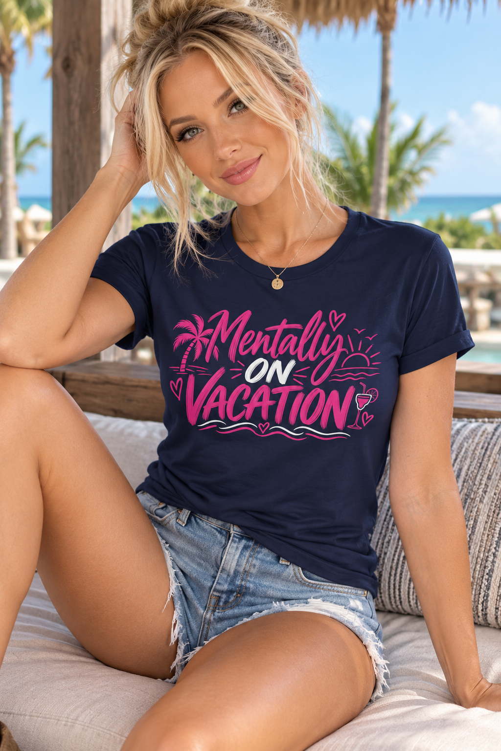 Mentally on Vacation Graphic Tee