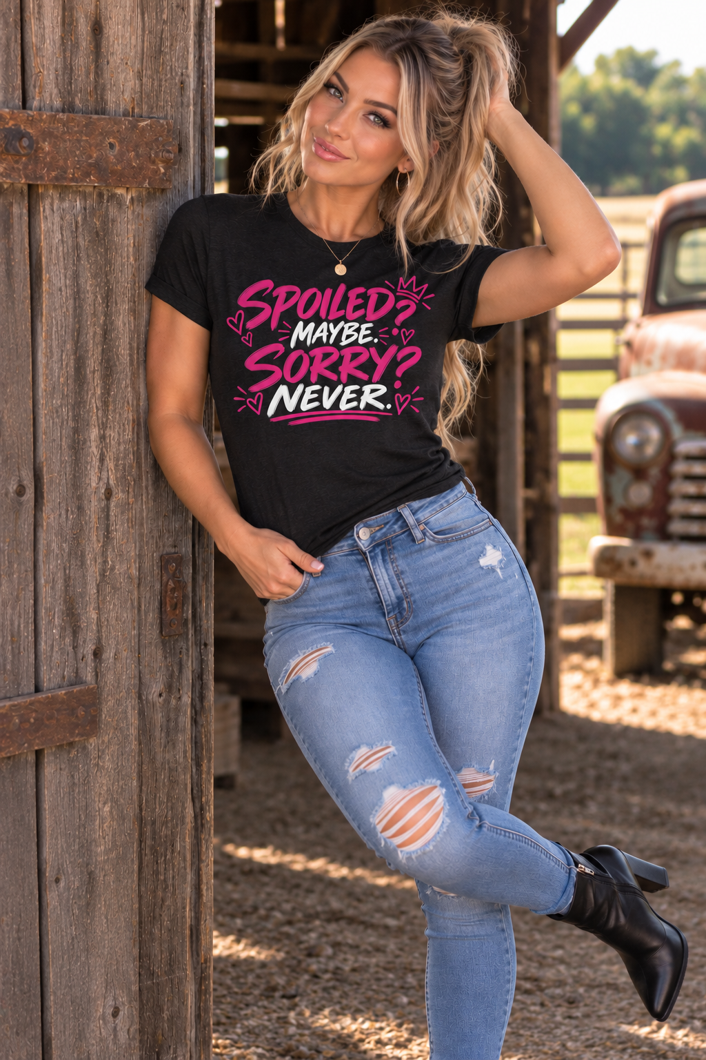 Spoiled? Maybe. Sorry? Never. Graphic Tee