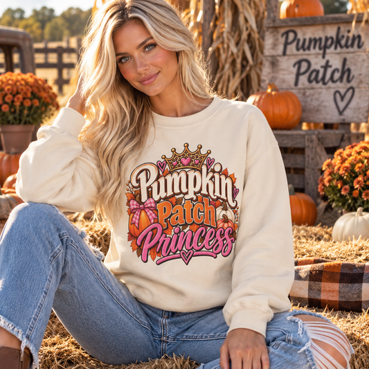 Pumpkin Patch Princess Crewneck Sweatshirt