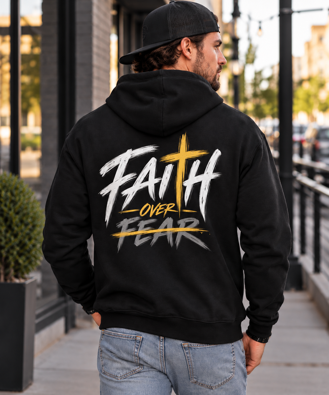 Faith Over Fear Christian Hoodie