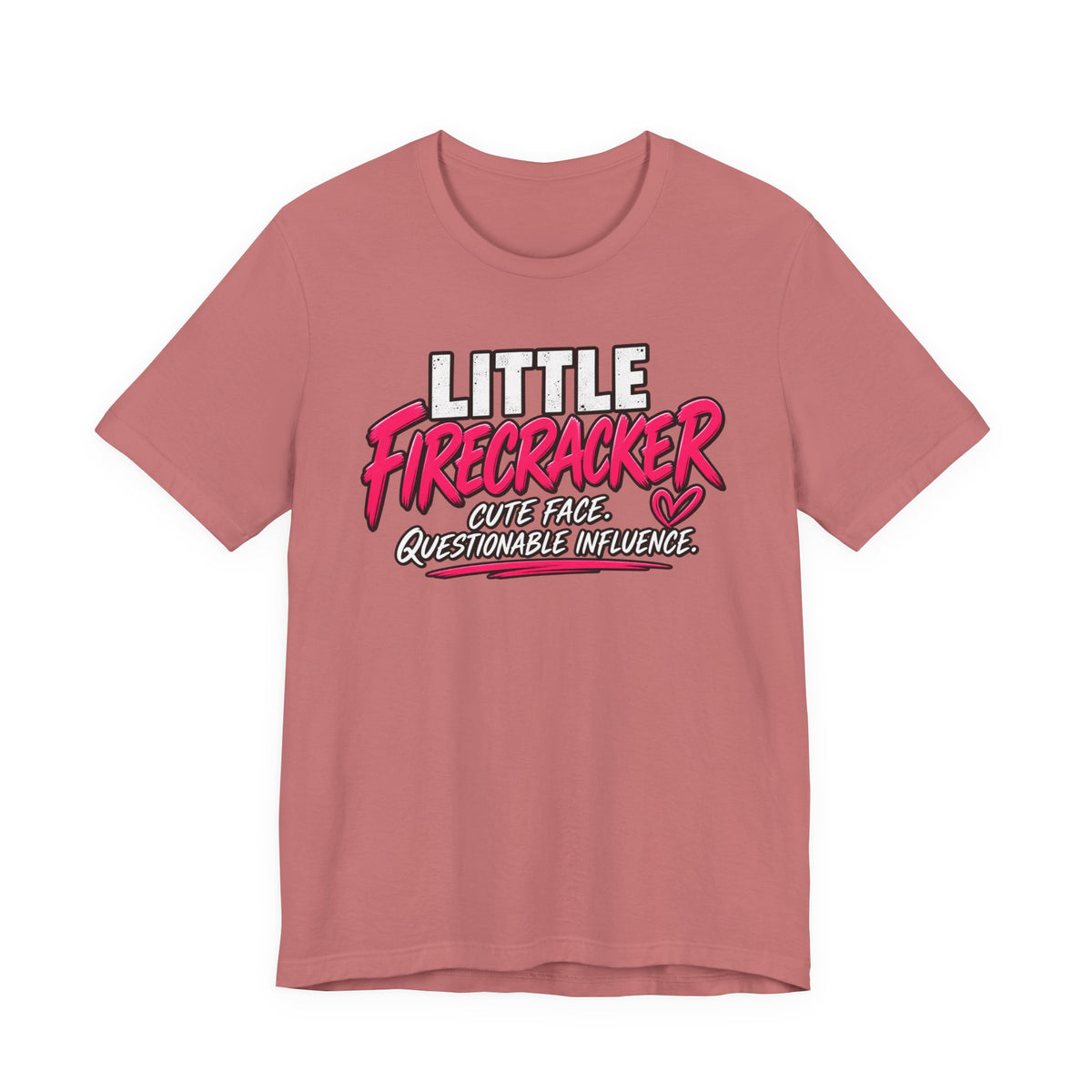 Little Firecracker Tee – Cute Face, Questionable Influence
